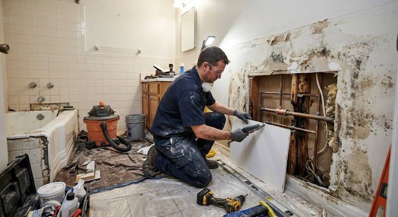 Bathroom Floor Replacement in Conroe, TX