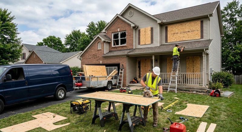 Emergency Board Up Service in Conroe, TX