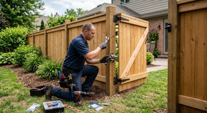 Fence Gate Adjustment in Conroe, TX