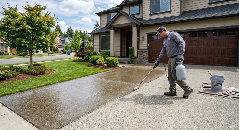 Stamped Concrete Sealing in Kitsap County, WA